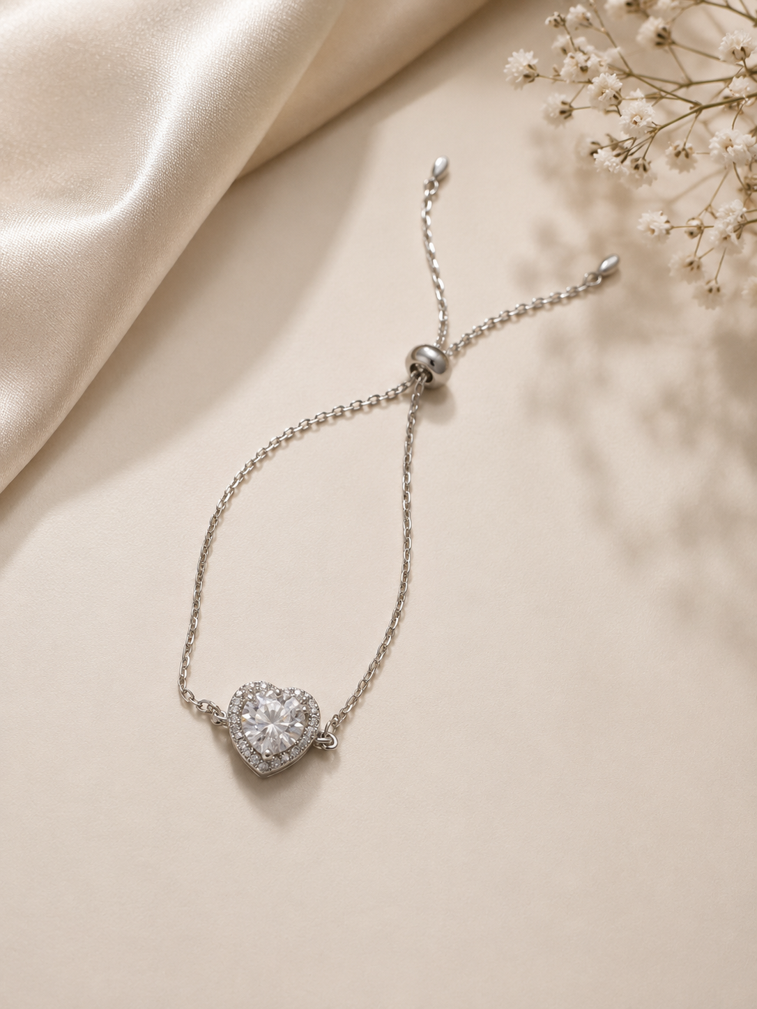 Eternal Heart Moissanite Bracelet