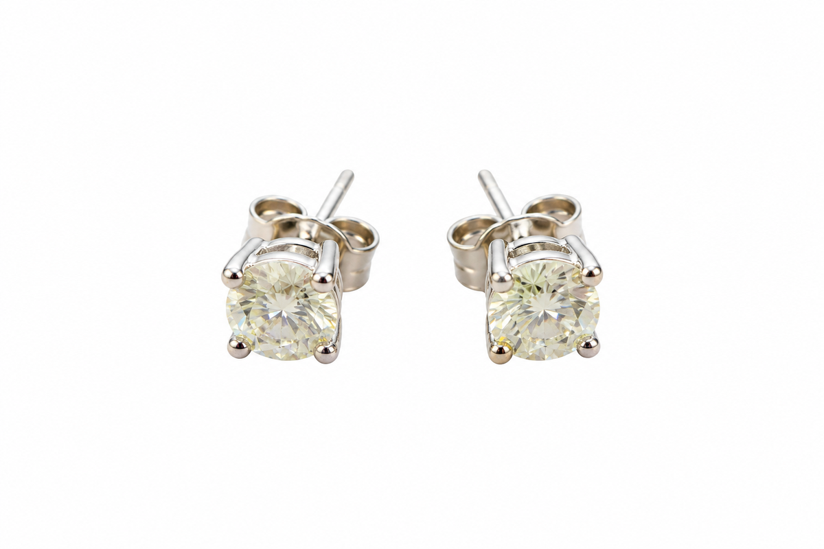 The Victoria Moissanite Studs