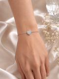Eternal Heart Moissanite Bracelet