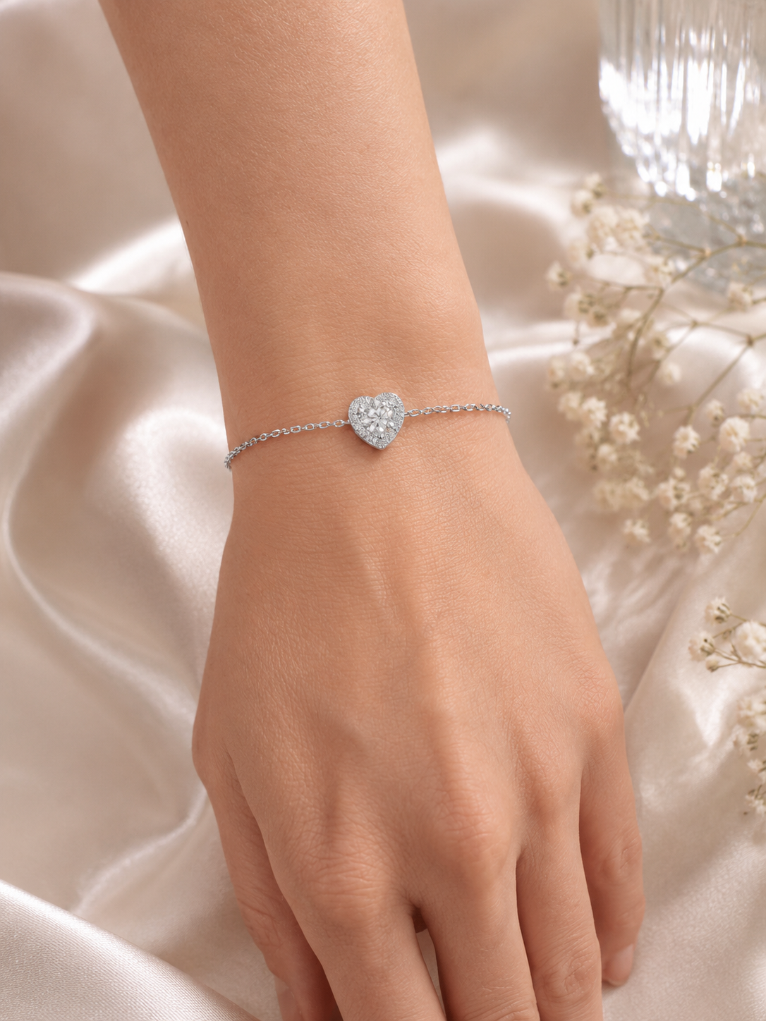 Eternal Heart Moissanite Bracelet