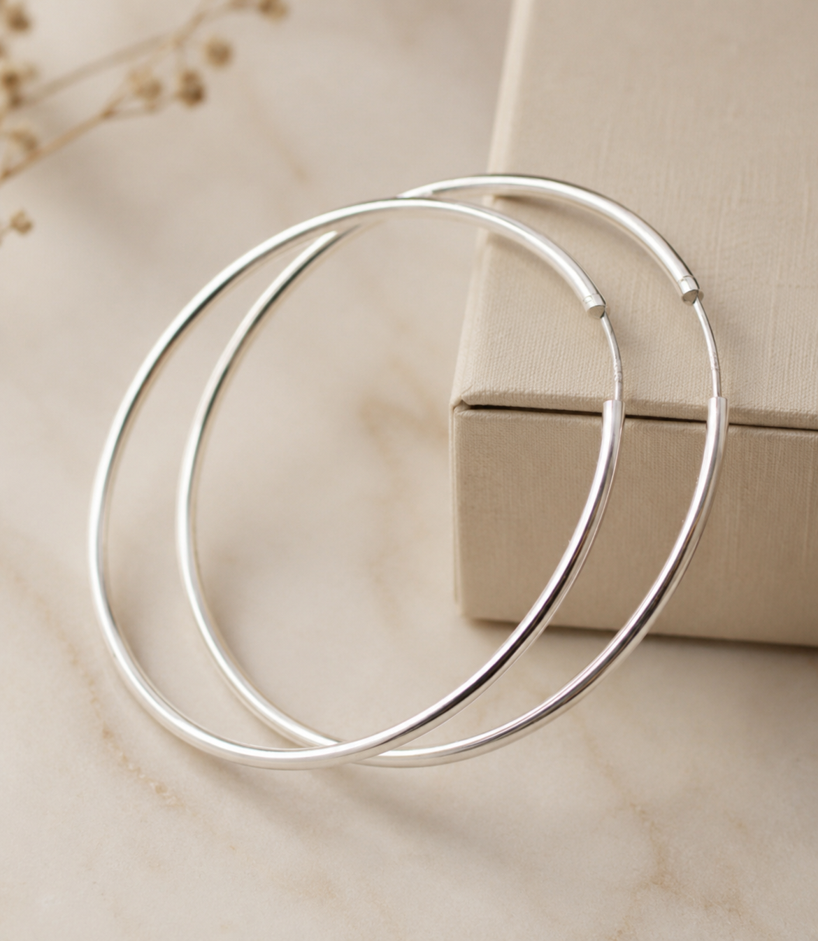 Sterling Silver Signature Hoops
