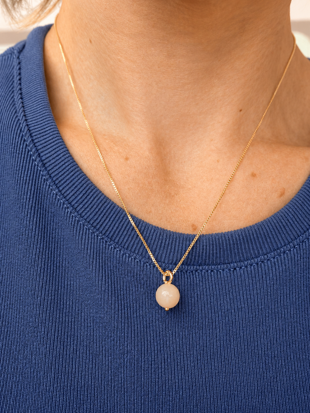 The Eden Peach Jade Necklace