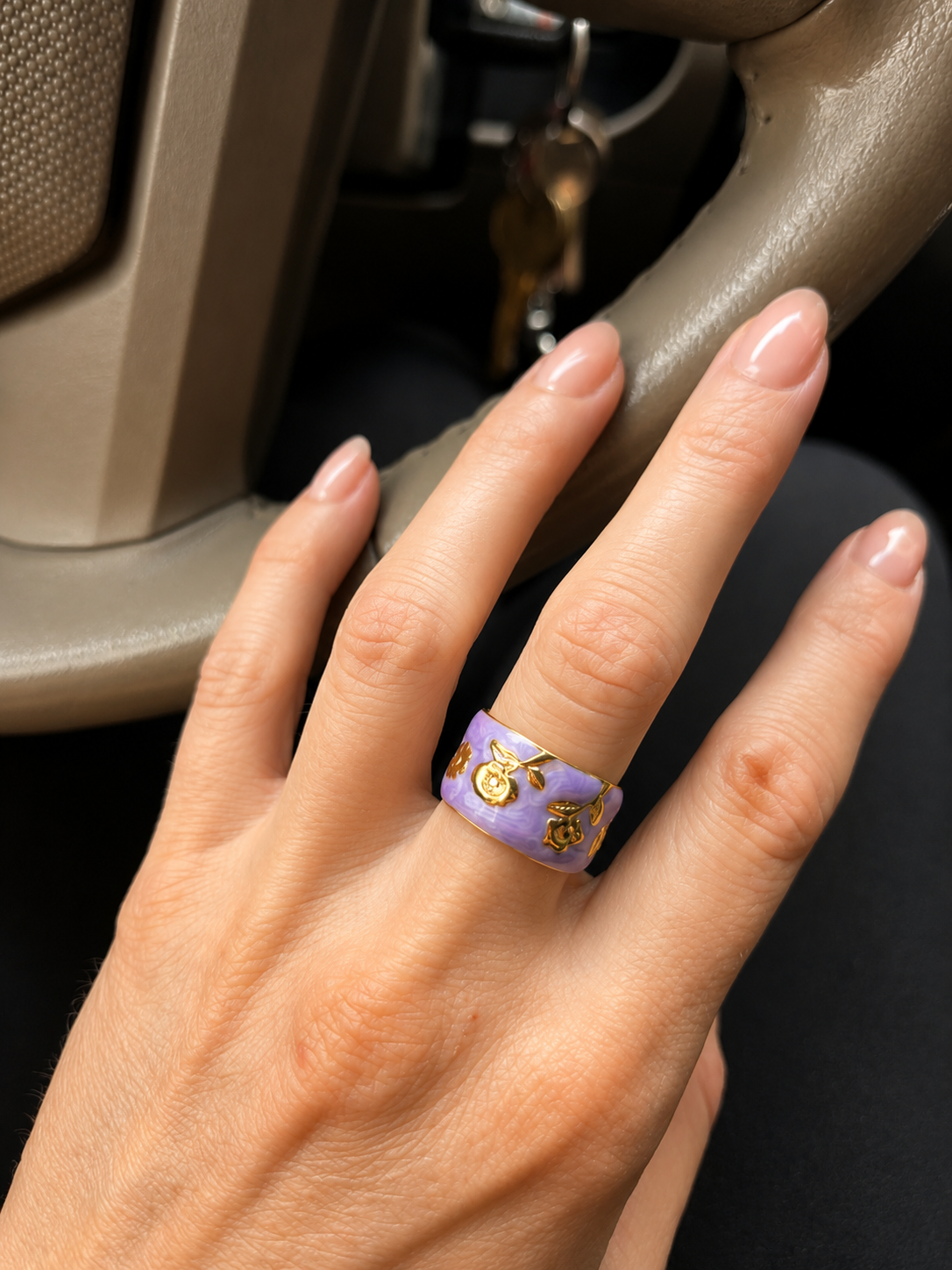Wild Child Enamel Cuff Ring
