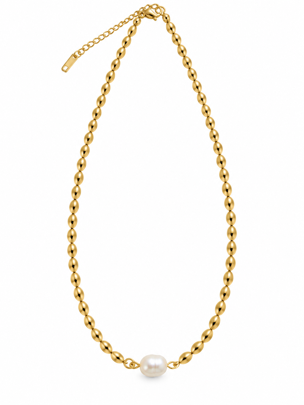 Golden Tide Pearl Necklace
