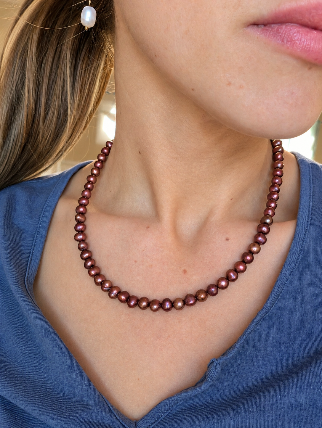 Autumn Tides Freshwater Pearl Necklace