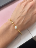 Golden Tide Pearl Bracelet