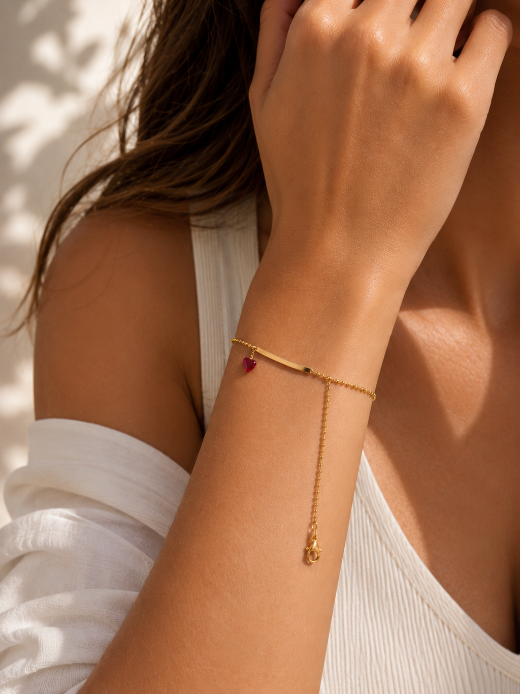 Rouge Heart Charm Bracelet
