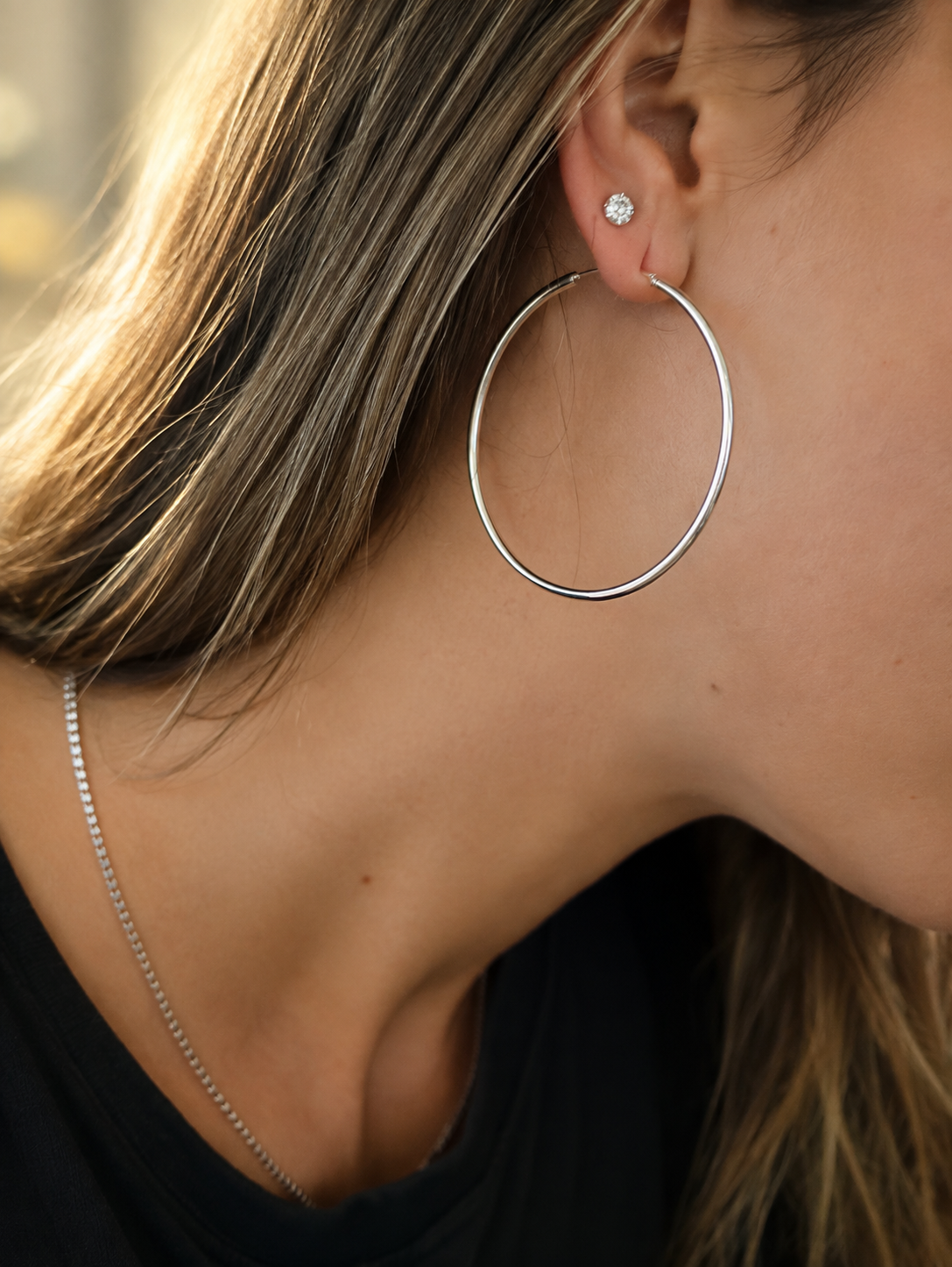 Sterling Silver Signature Hoops