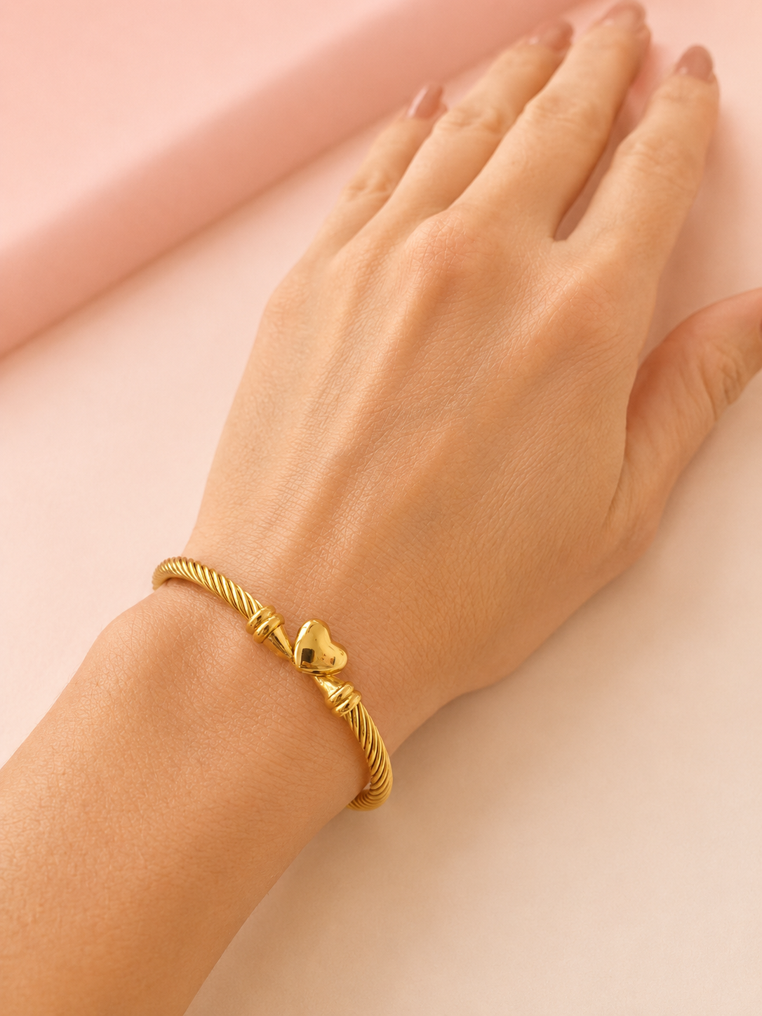 The Heart of Gold Cuff
