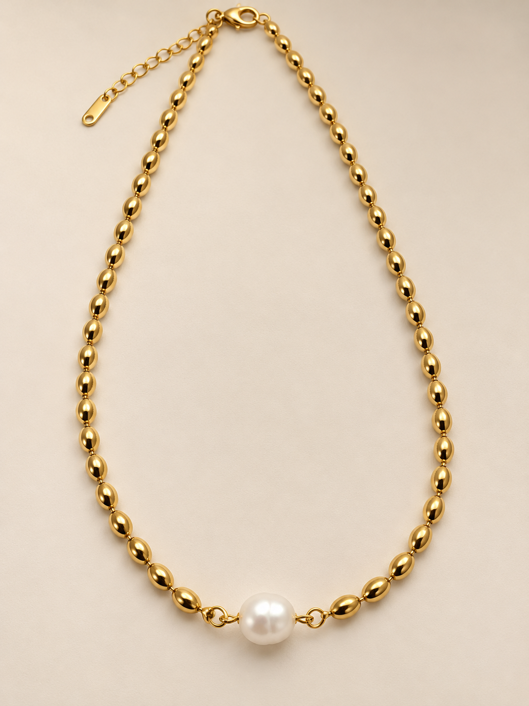 Golden Tide Pearl Necklace