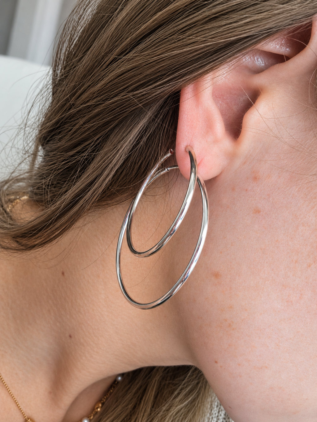 Sterling Silver Signature Hoops