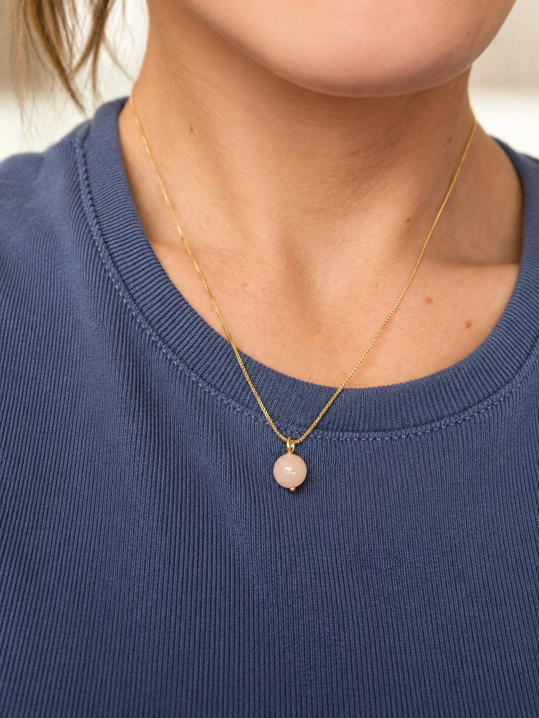The Eden Peach Jade Necklace