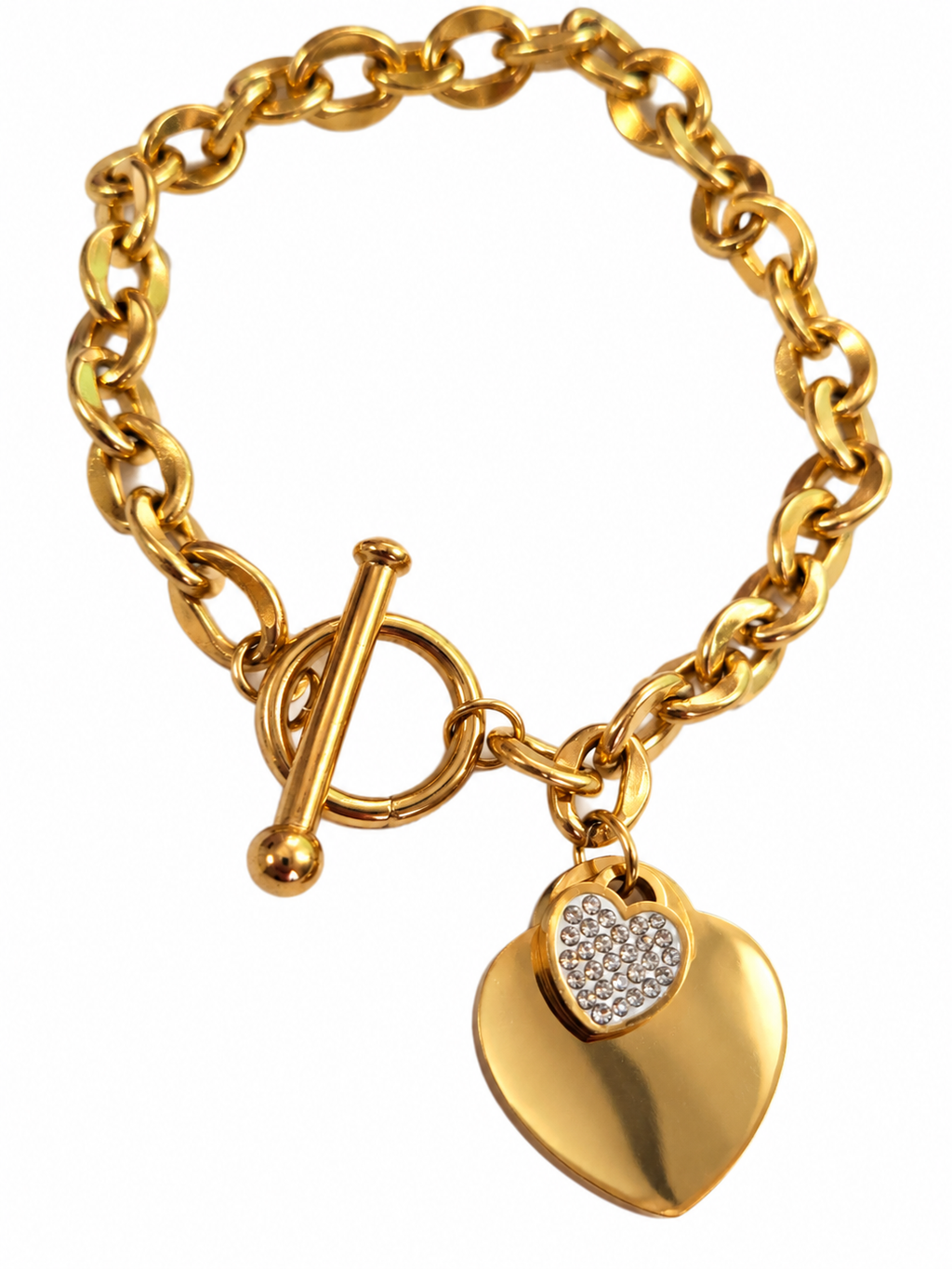 Gold Ever After Heart Bracelet