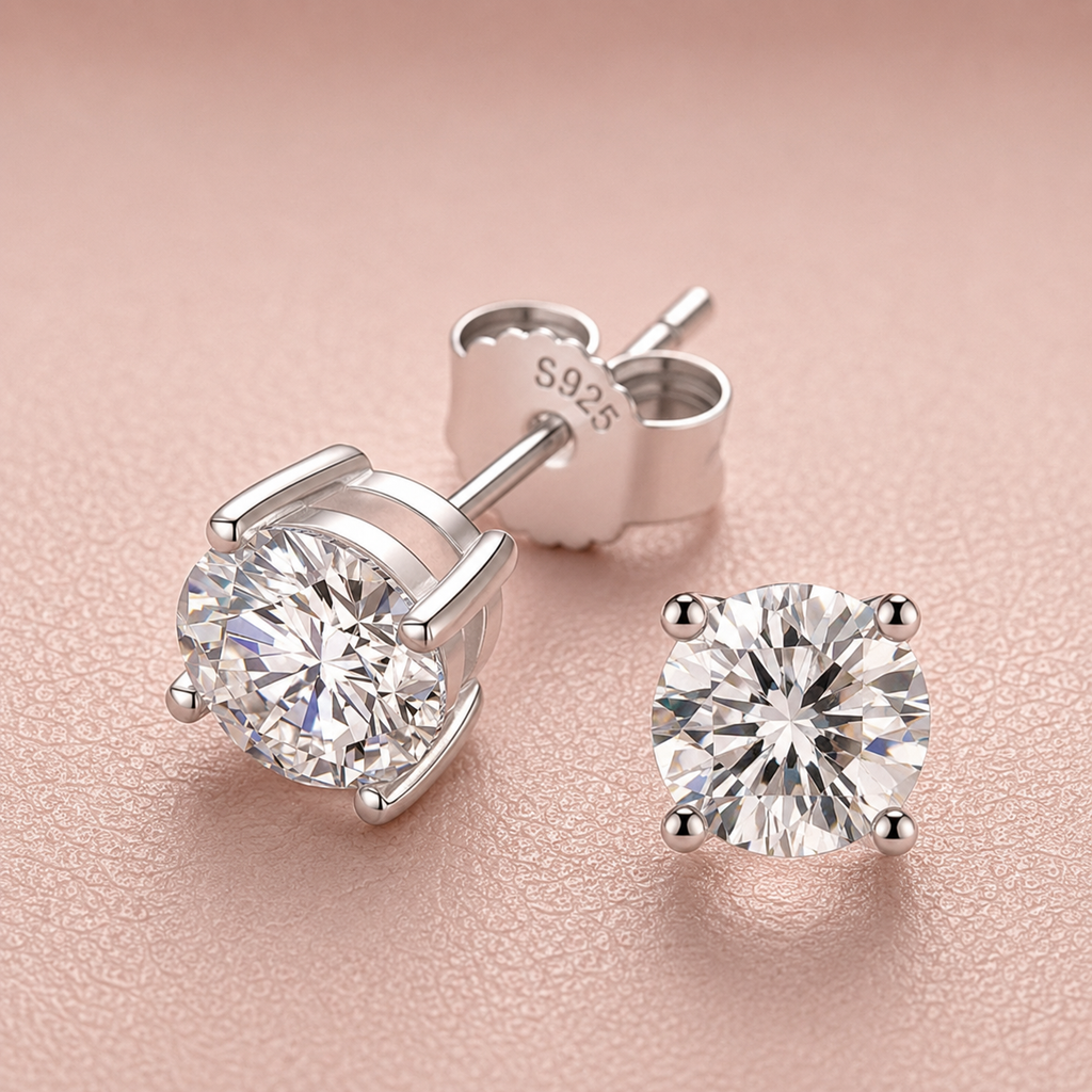 The Victoria Moissanite Studs
