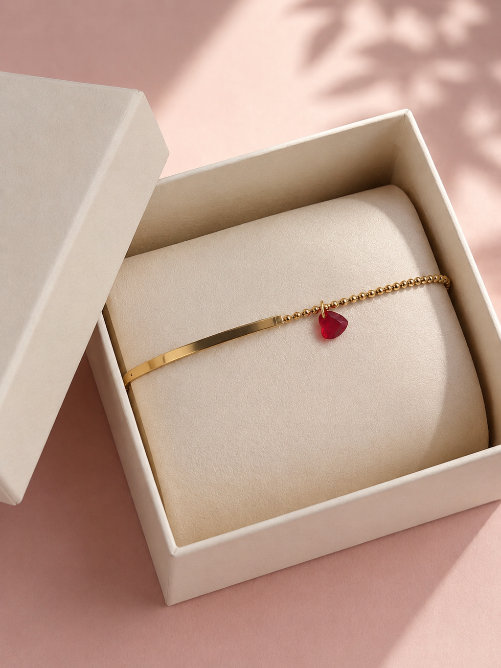 Rouge Heart Charm Bracelet