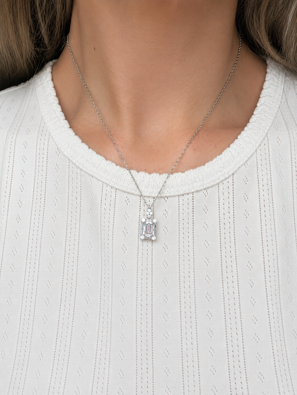 The Nora Moissanite Pendant Necklace