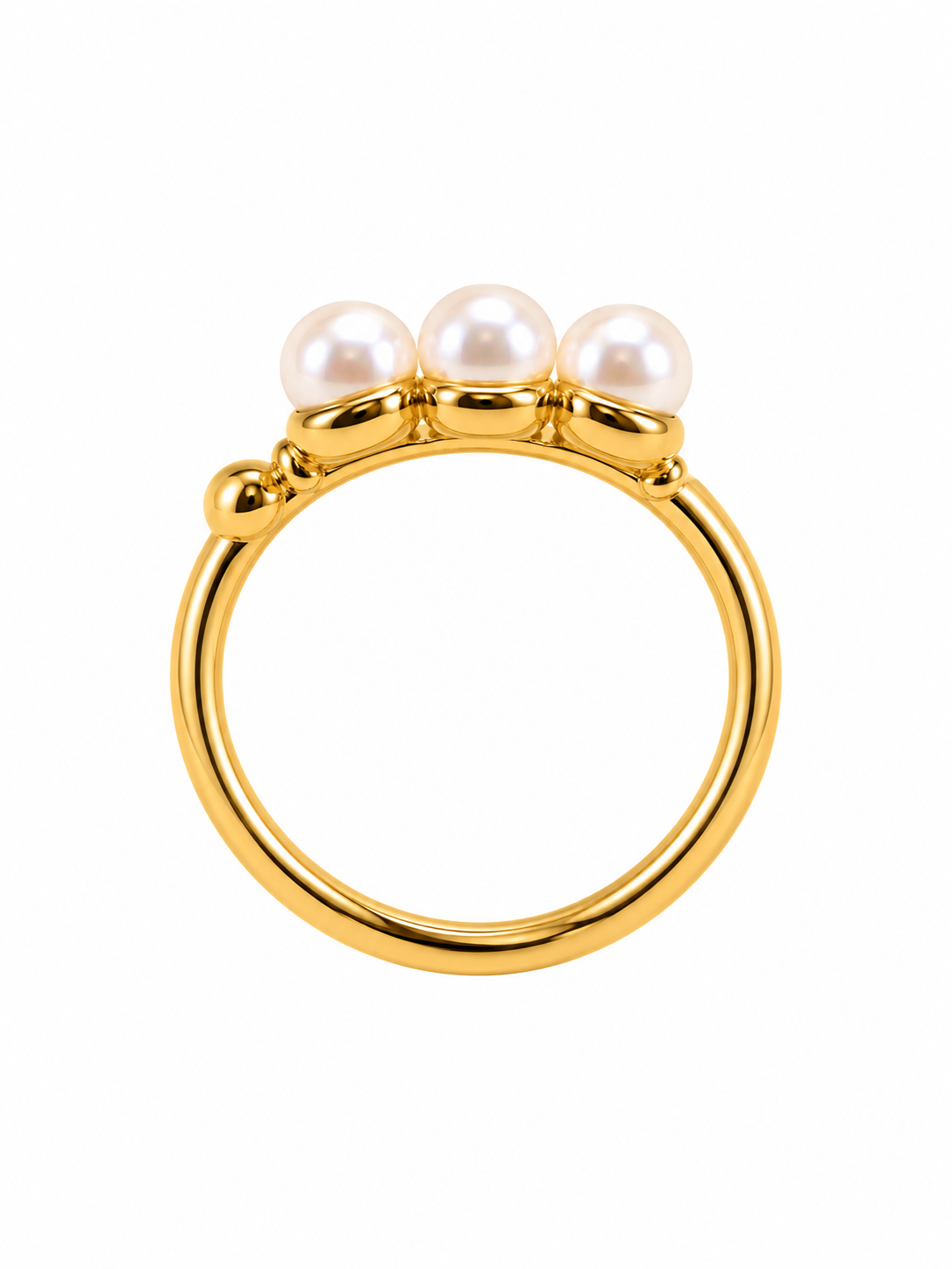 Sun-Drenched Pearl Ring