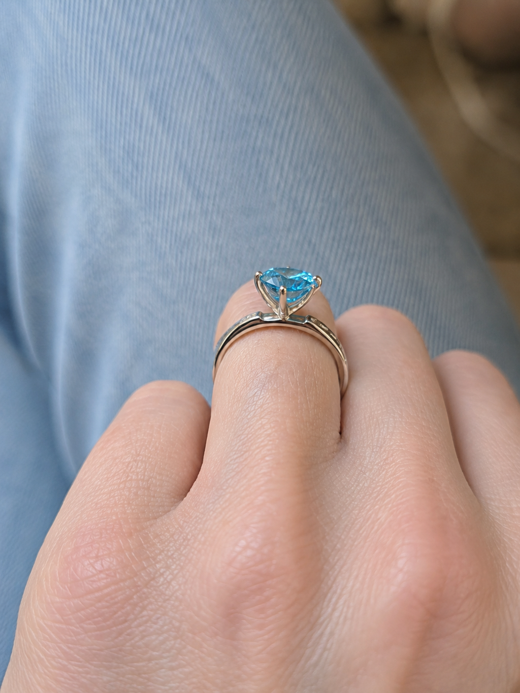 Living Waters Moissanite Ring