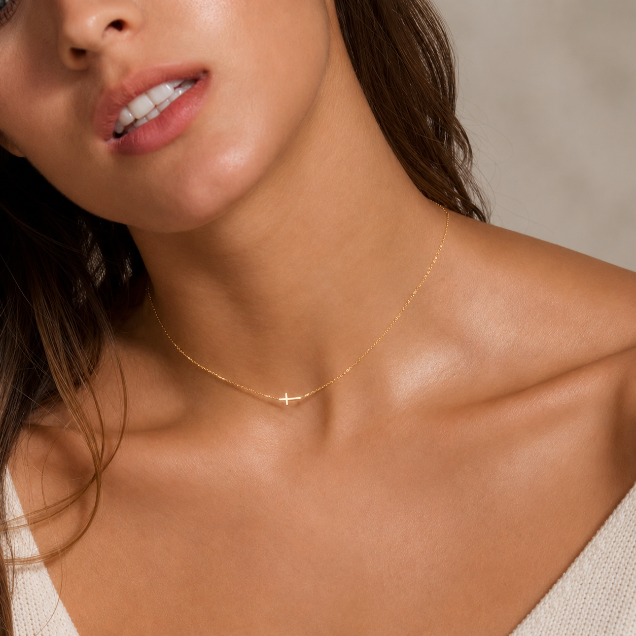 The Whisper Cross Necklace