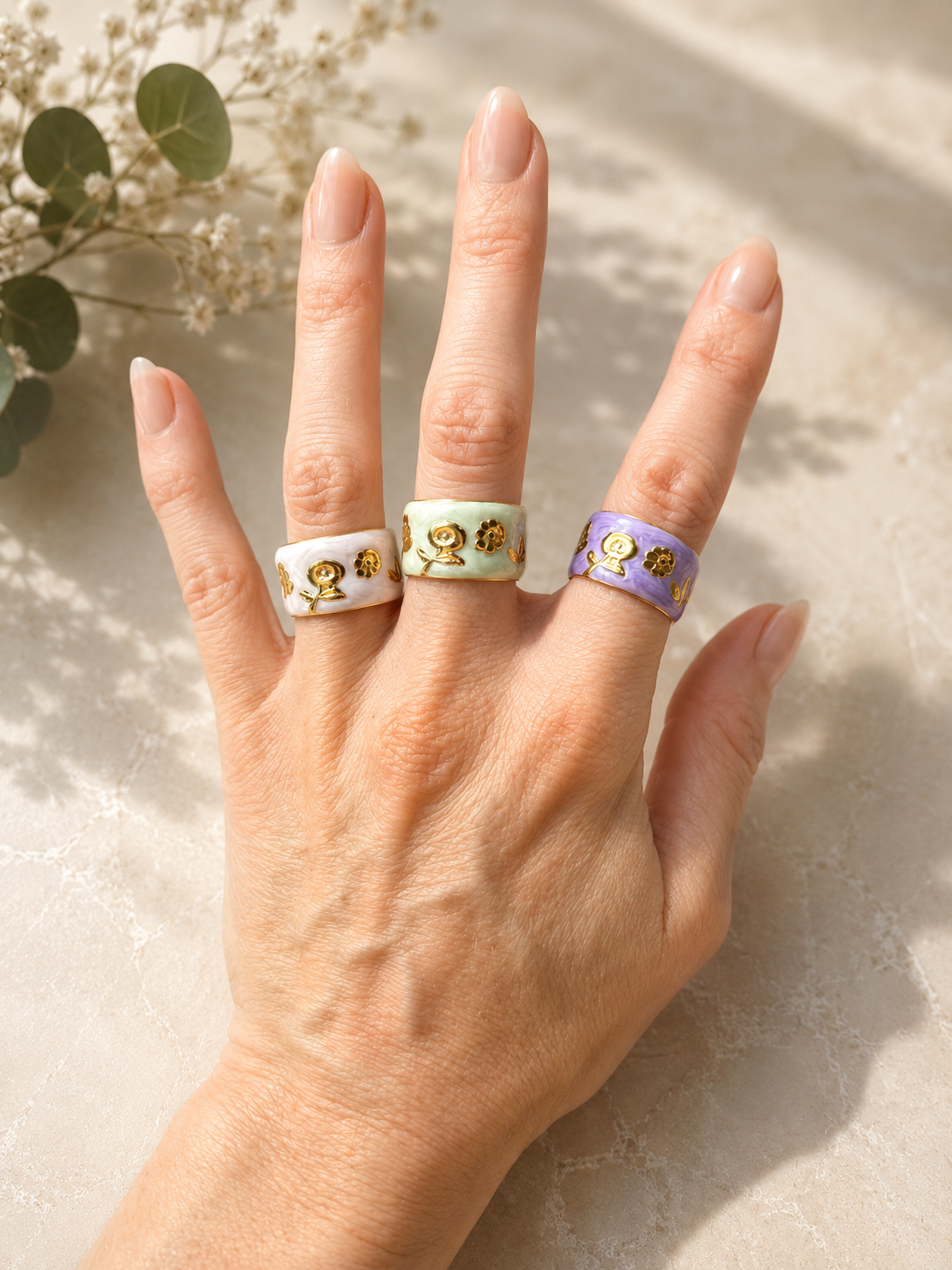 Wild Child Enamel Cuff Ring