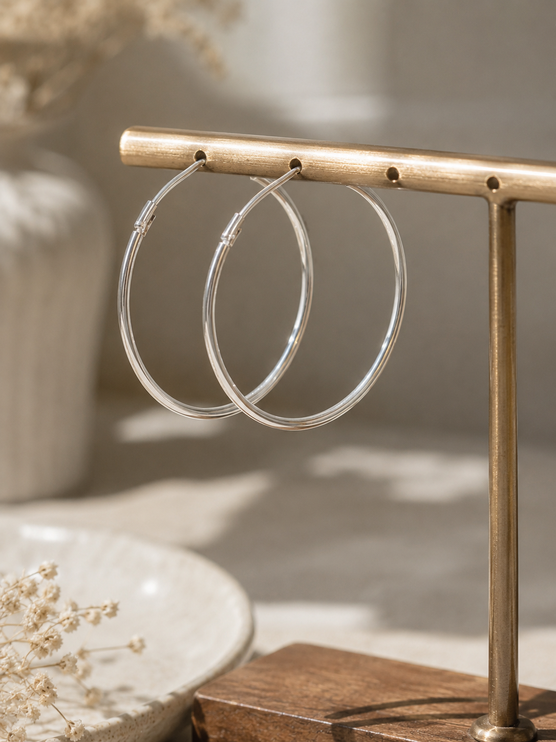 Sterling Silver Signature Hoops