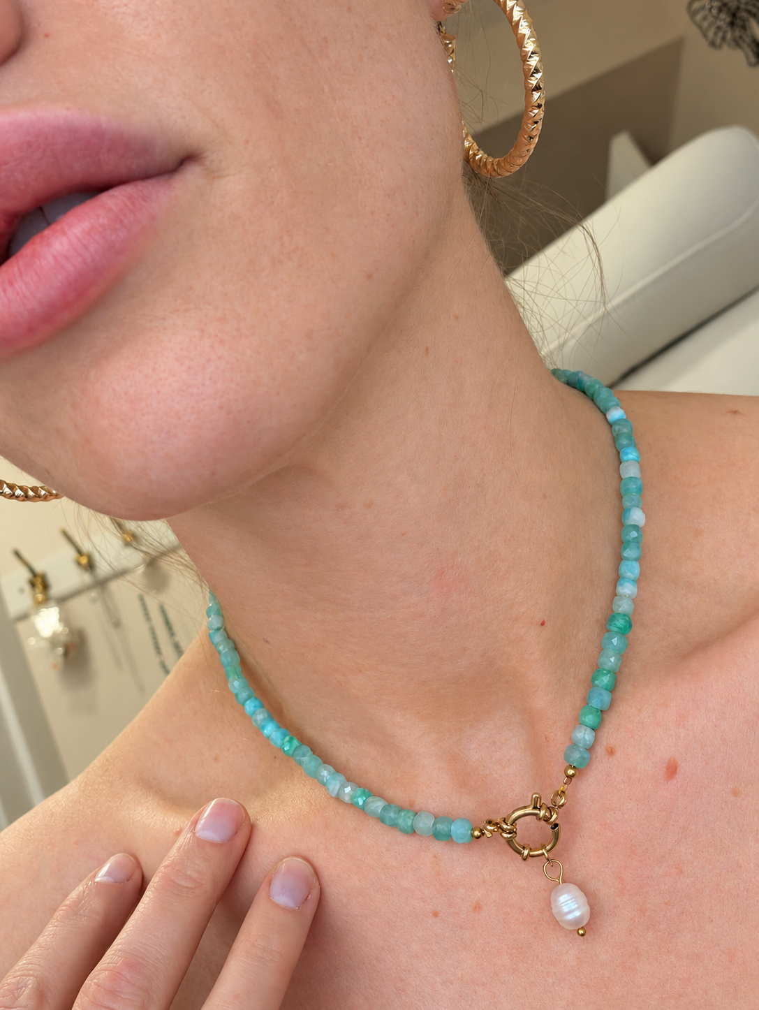 The Living Waters Amazonite Necklace