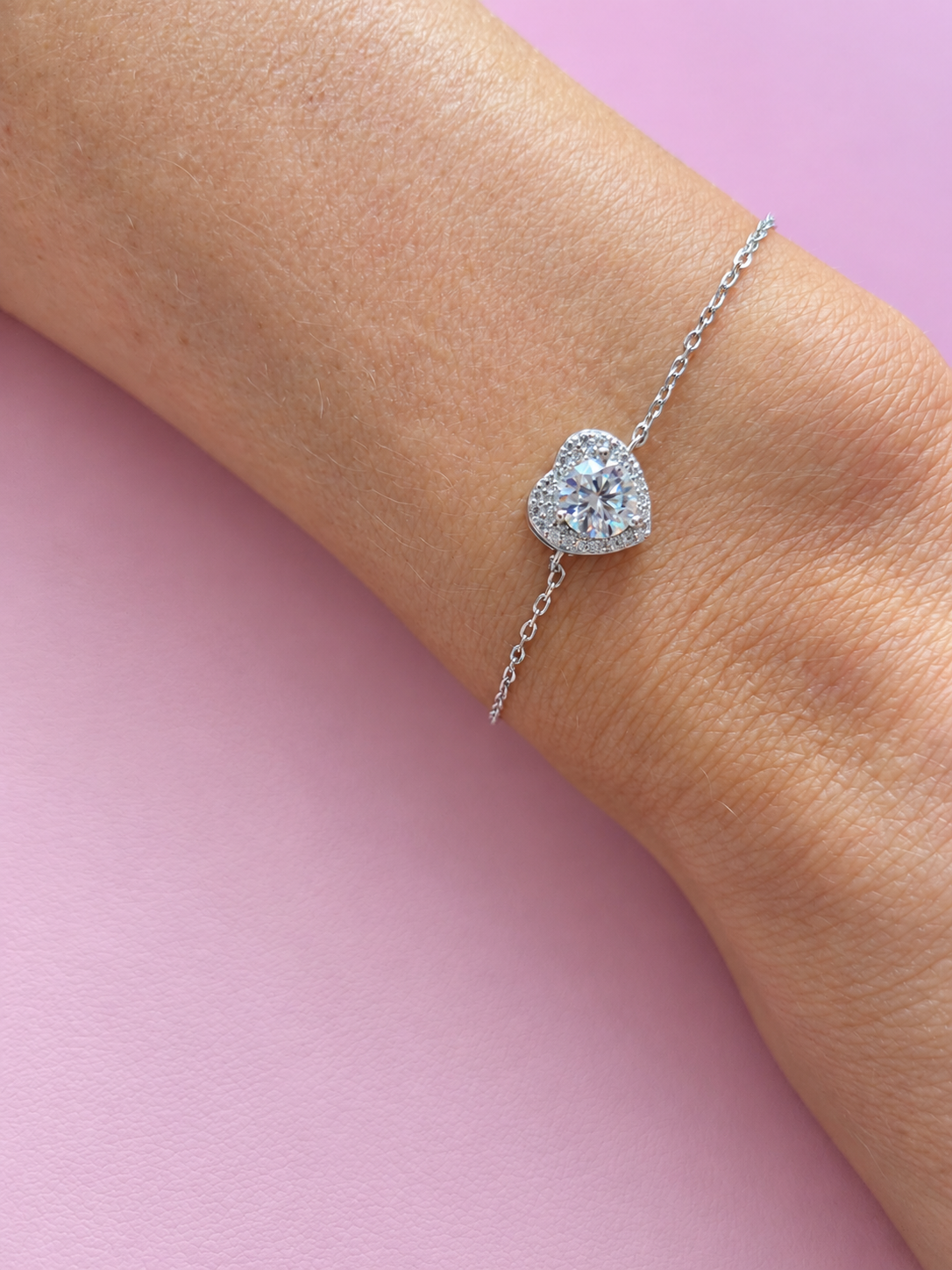 Eternal Heart Moissanite Bracelet