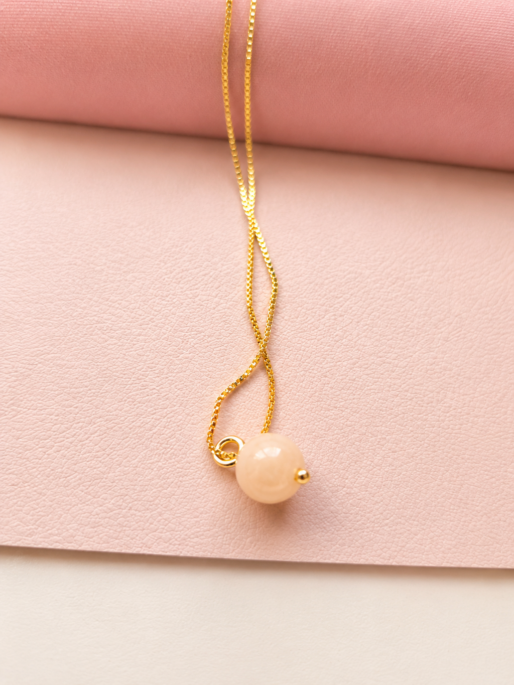 The Eden Peach Jade Necklace