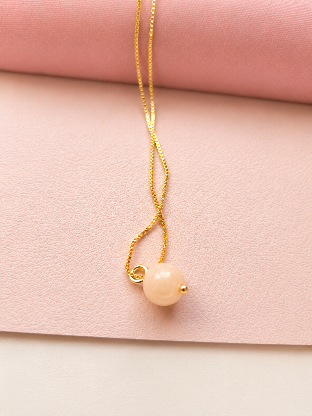 The Eden Peach Jade Necklace