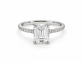 The Windsor Ring| Emerald Cut Moissanite & Sterling Silver