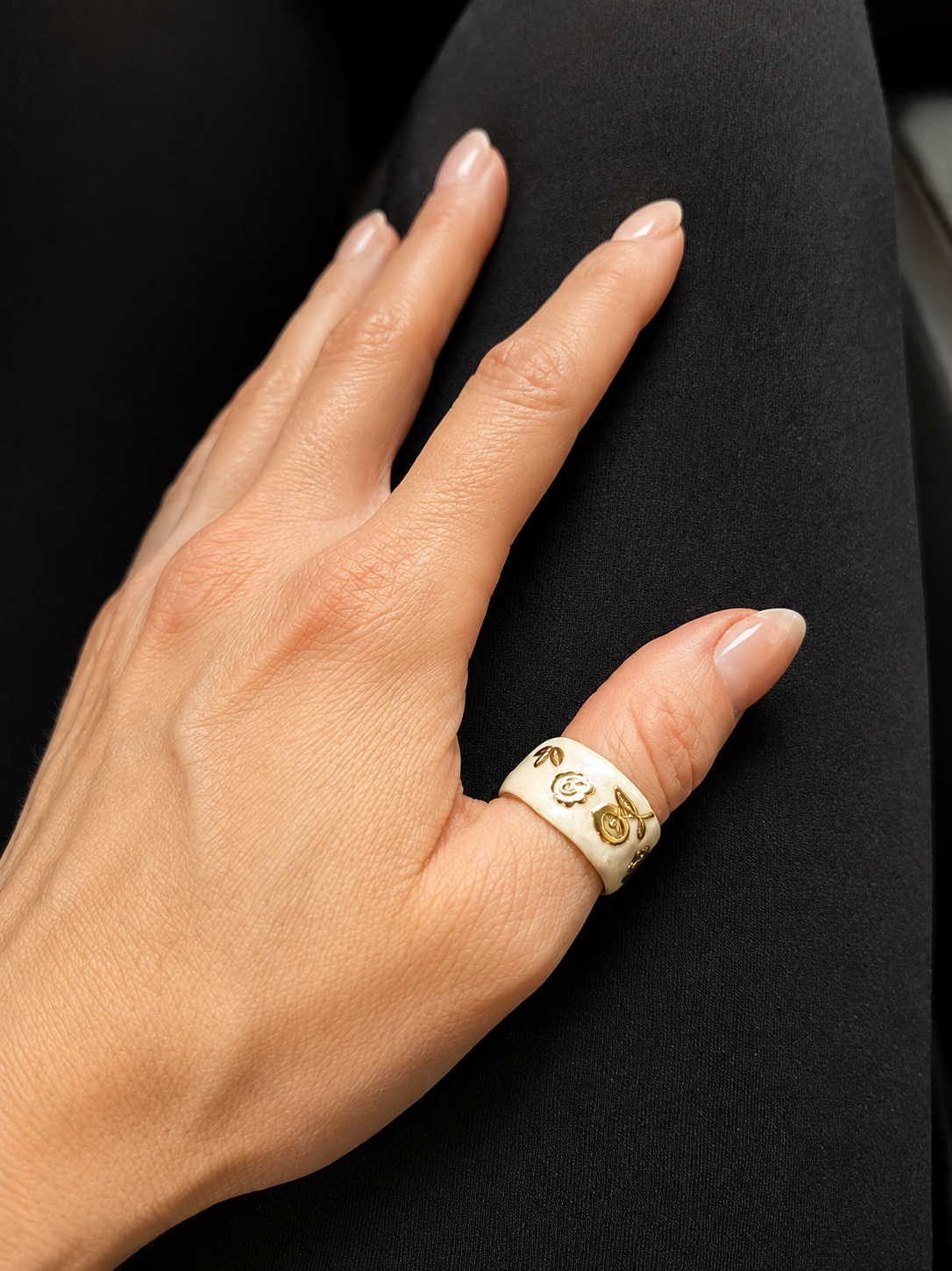 Wild Child Enamel Cuff Ring