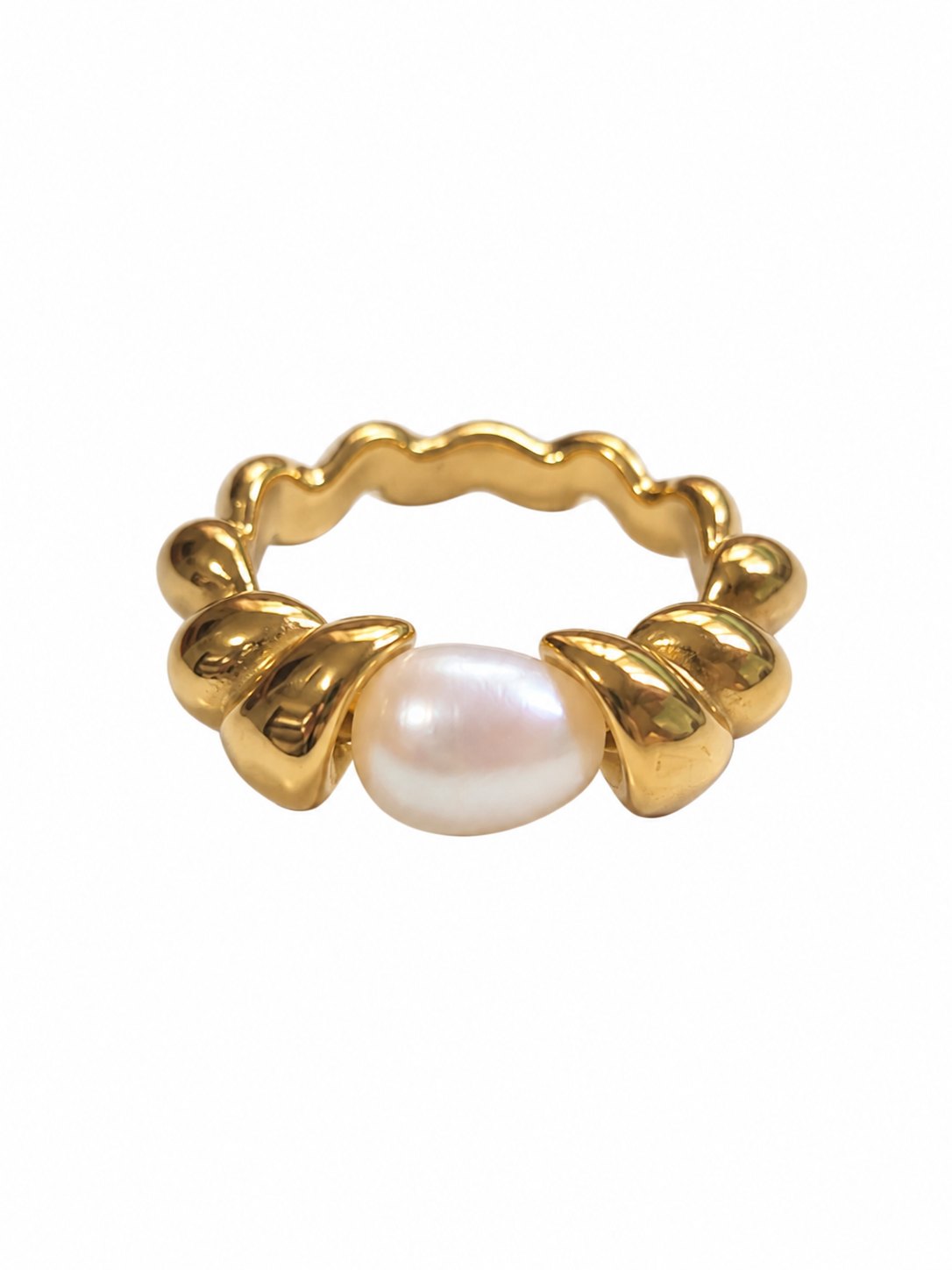 Sunlit Pearl Ring