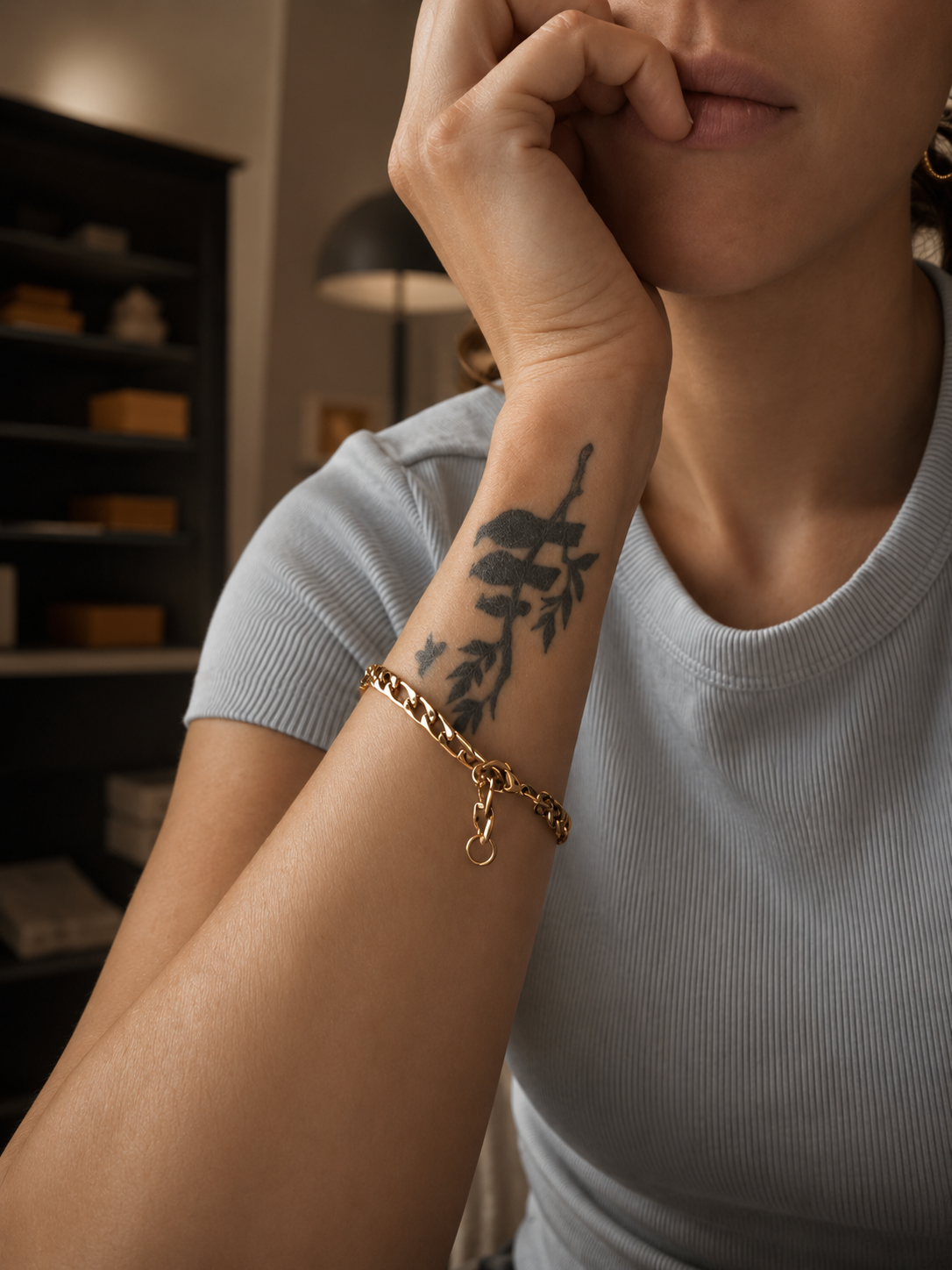 The Legacy Gold Figaro chain Bracelet