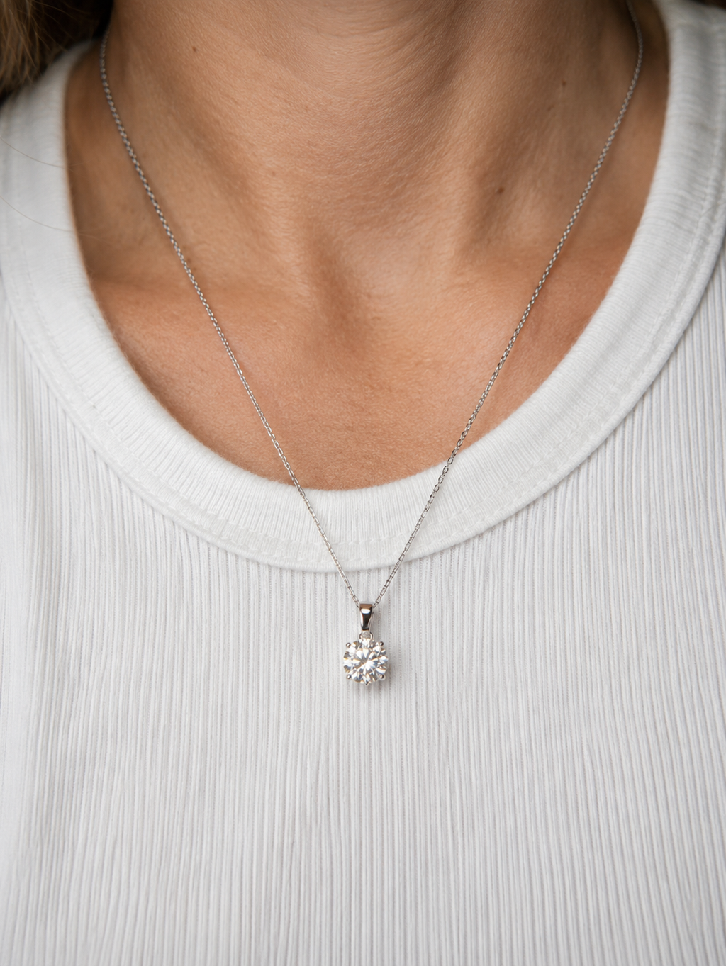 Morning Tide Moissanite Necklace