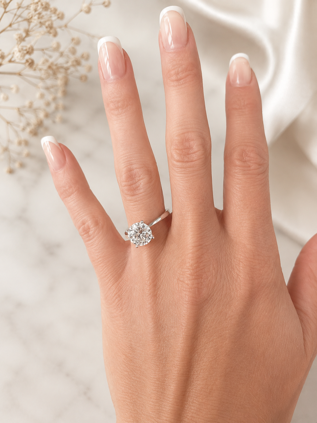 The Selah Moissanite Solitaire Ring