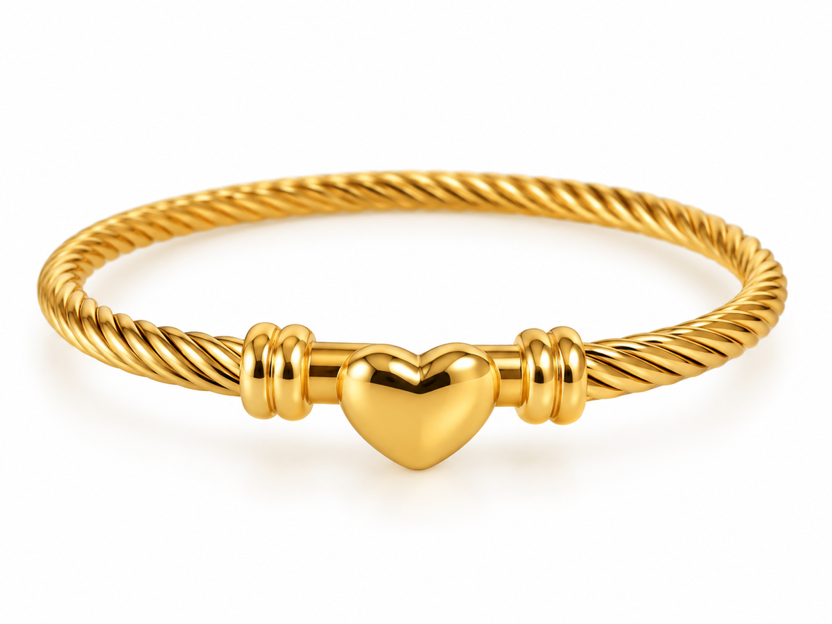 The Heart of Gold Cuff
