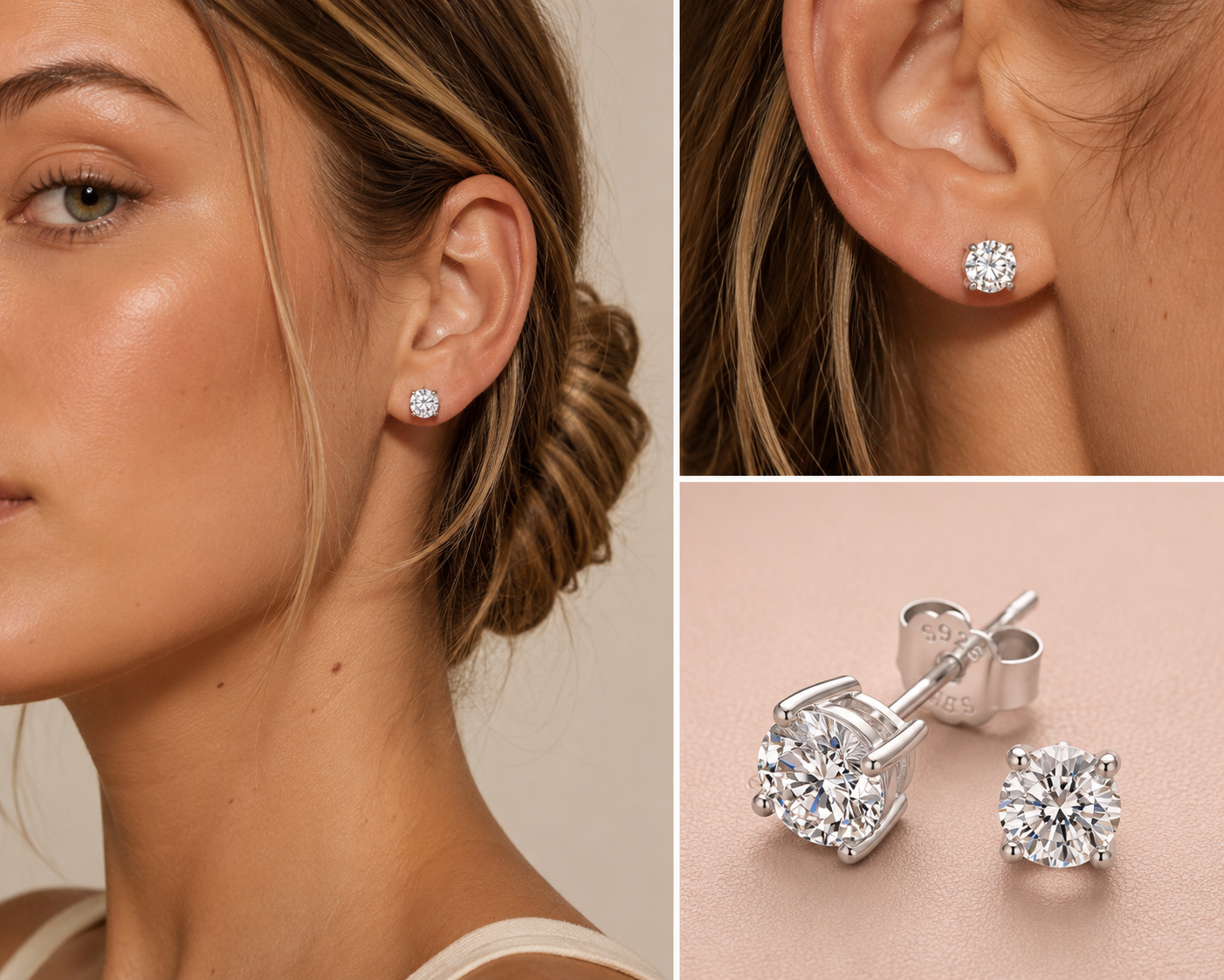 The Victoria Moissanite Studs