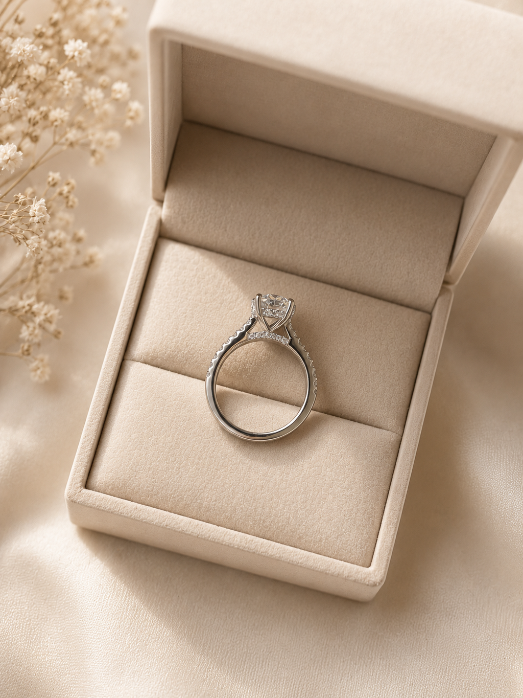 Evermore Moissanite Oval Ring