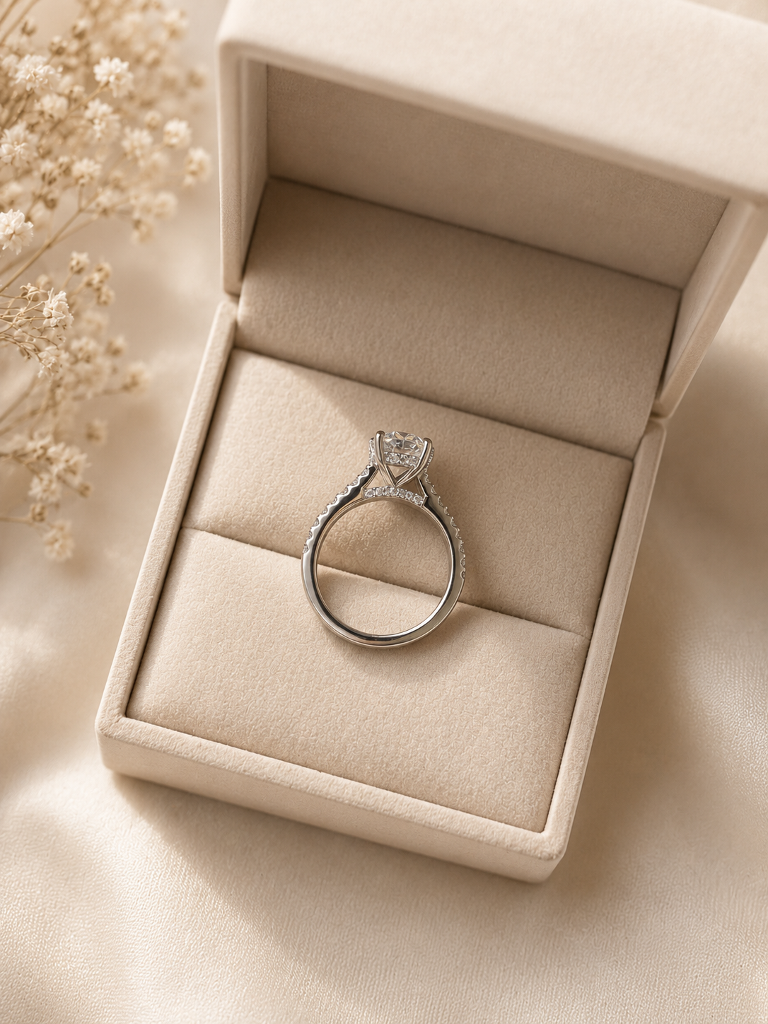 Evermore Moissanite Oval Ring