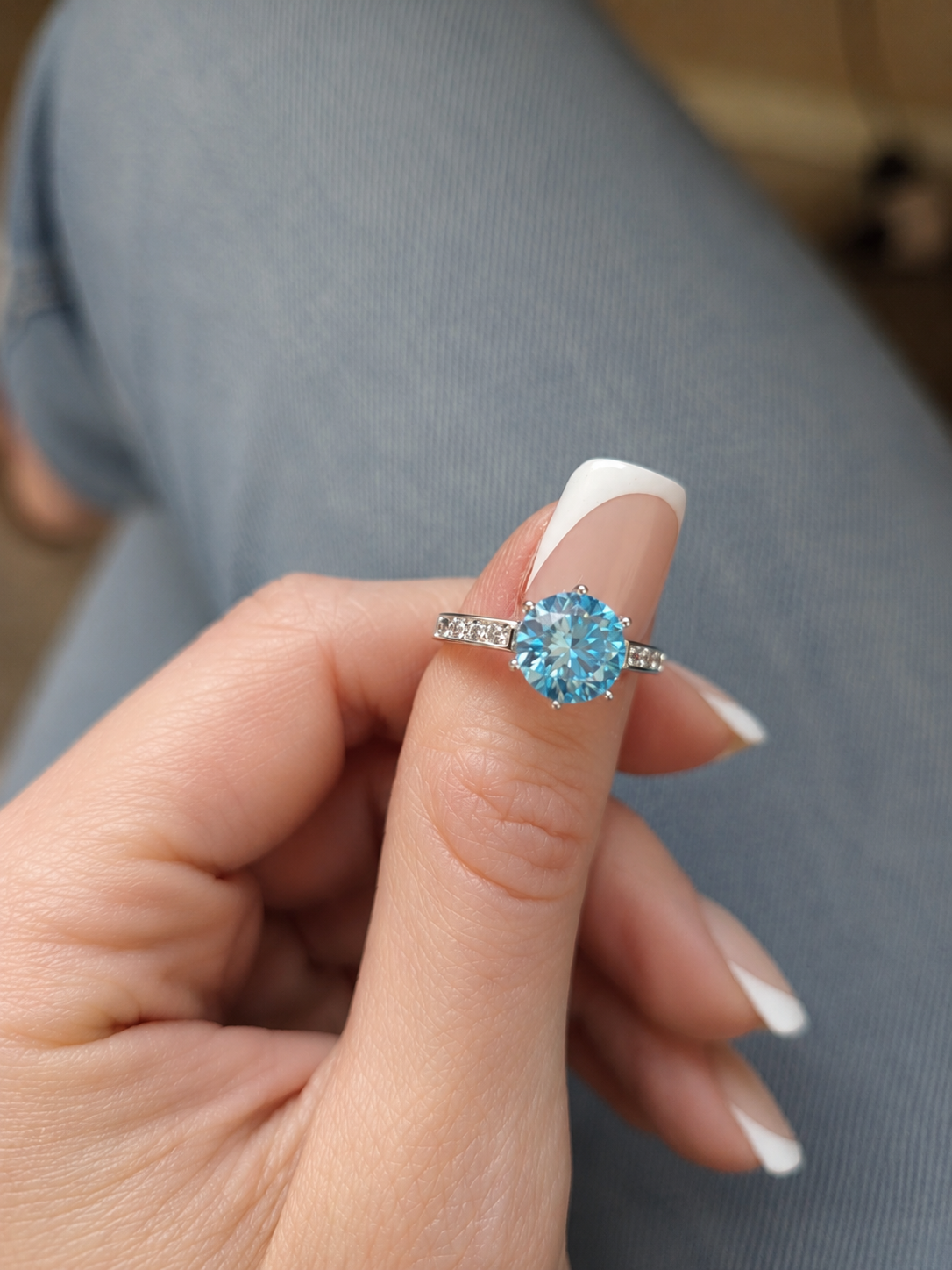Living Waters Moissanite Ring