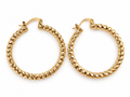 Golden Hour Twisted Hoops