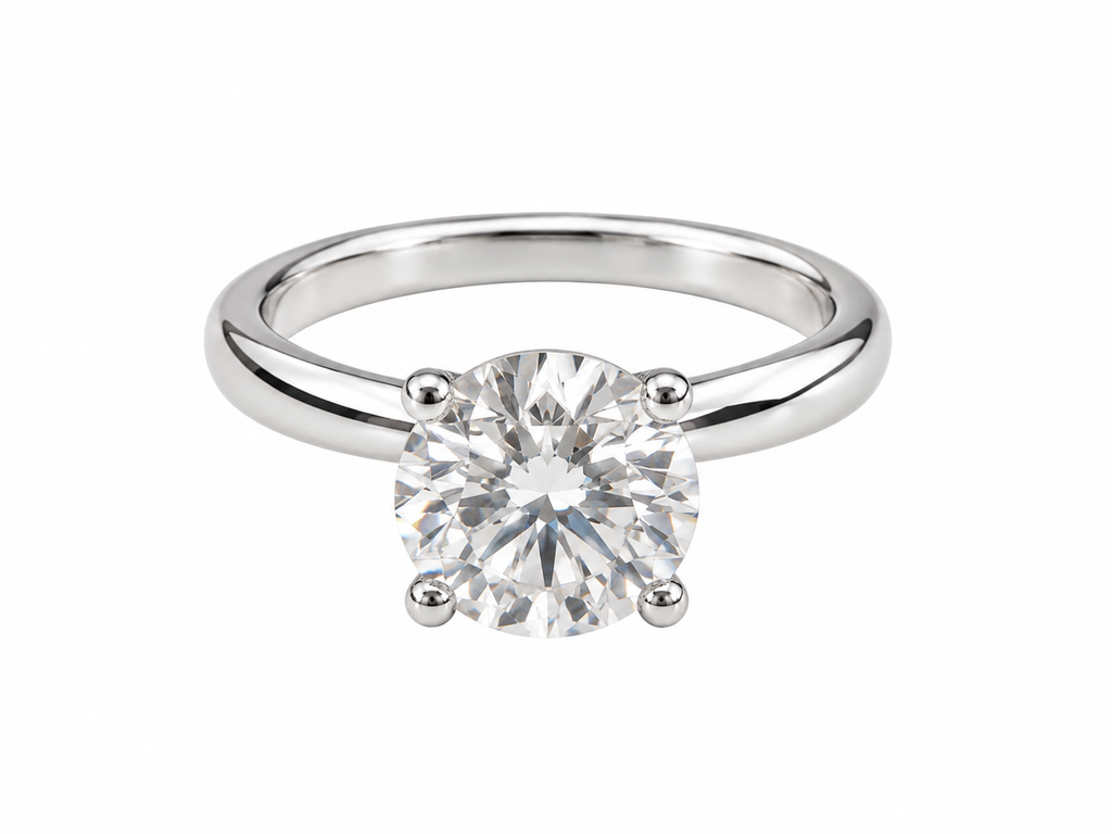The Selah Moissanite Solitaire Ring