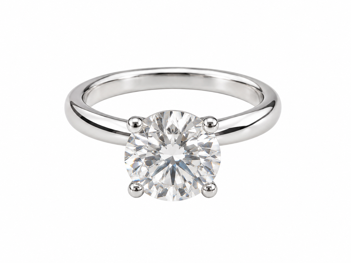 The Selah Moissanite Solitaire Ring
