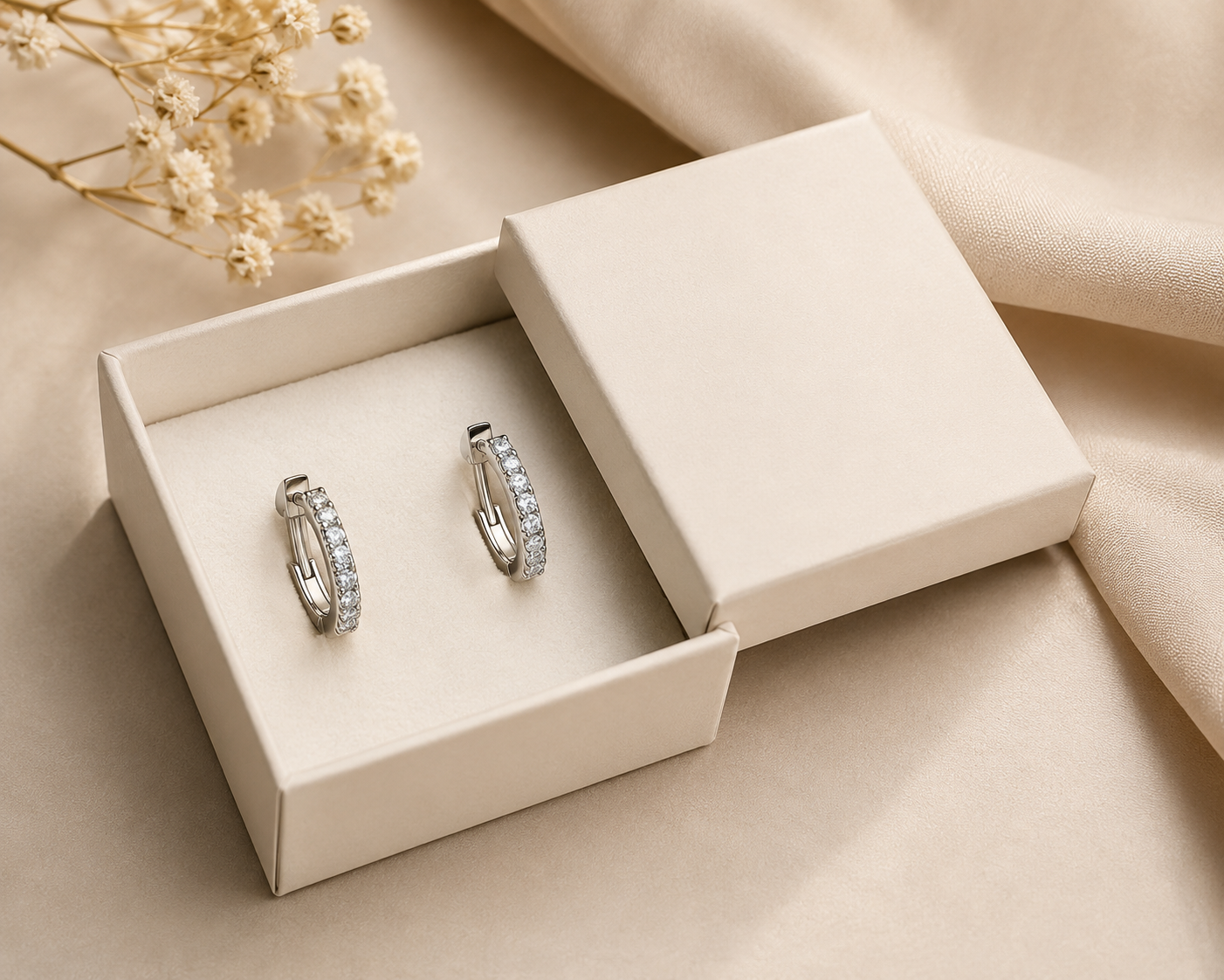 Heirloom Huggie Hoop Earrings