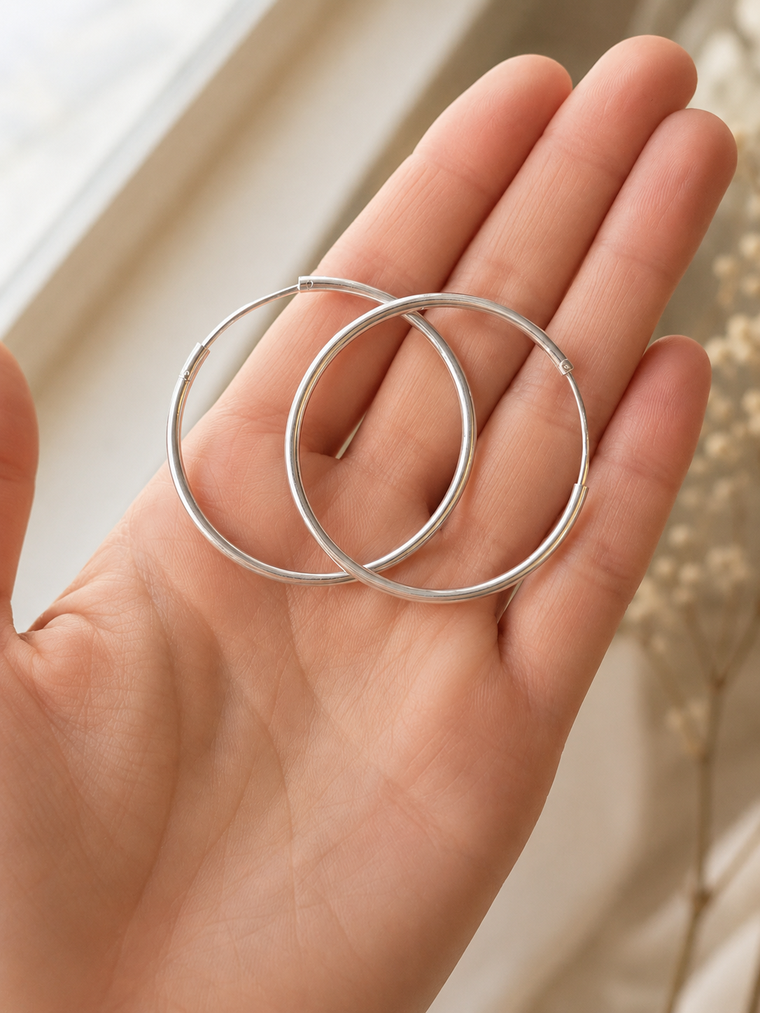 Sterling Silver Signature Hoops
