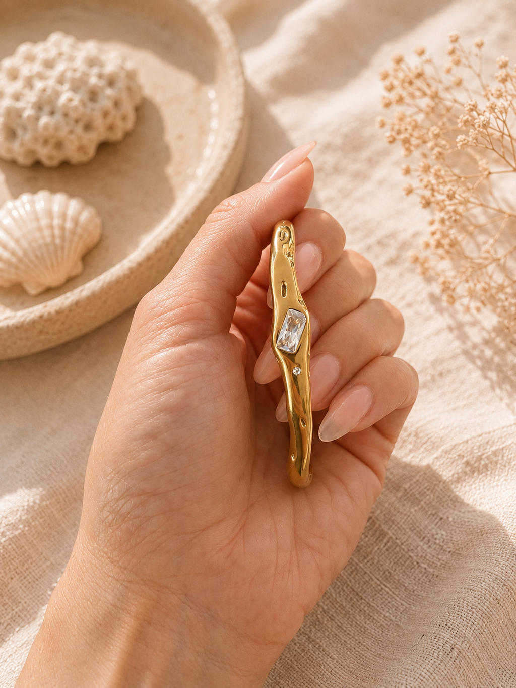 Golden Sandbar Gold Cuff