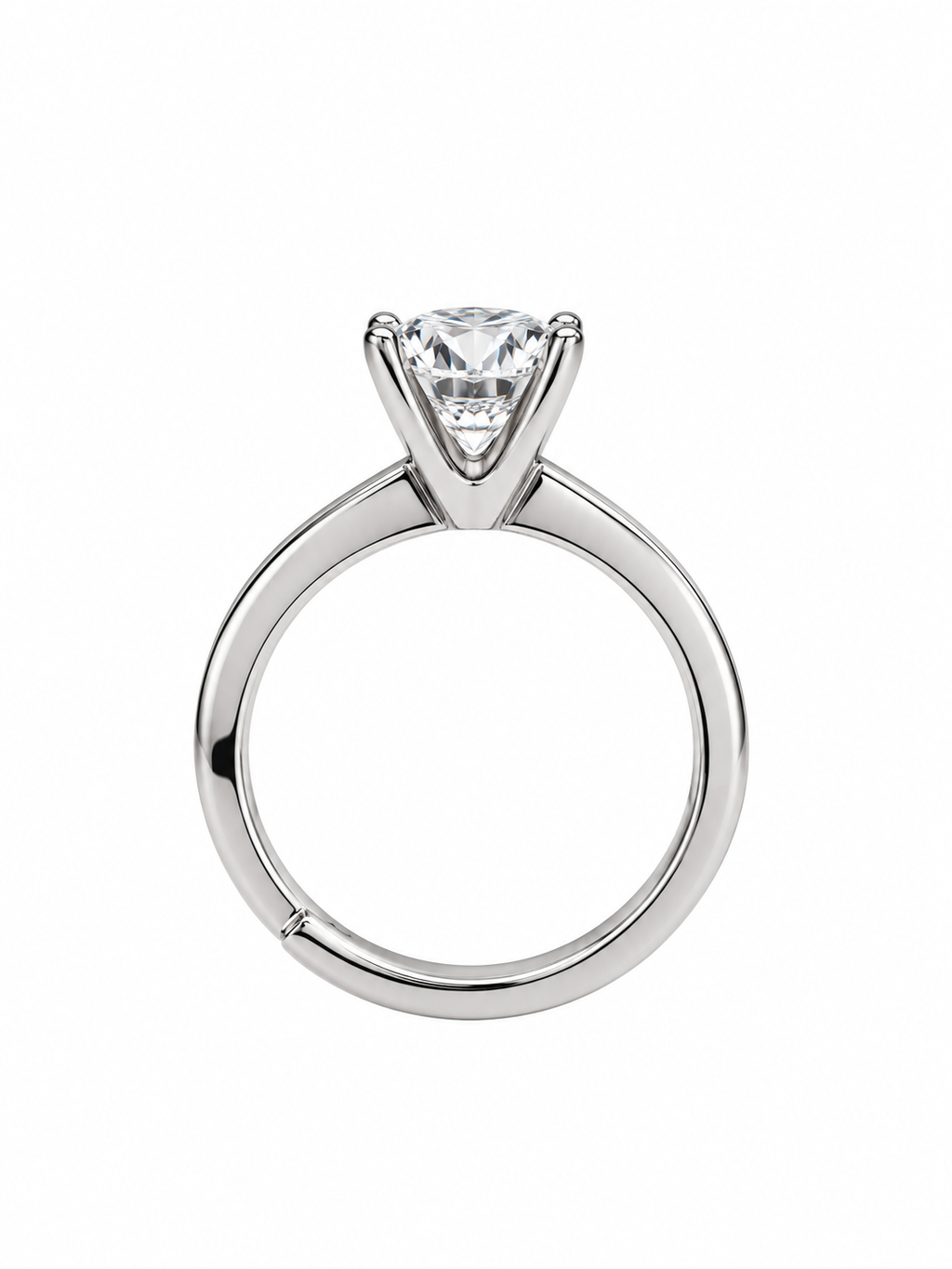 The Selah Moissanite Solitaire Ring