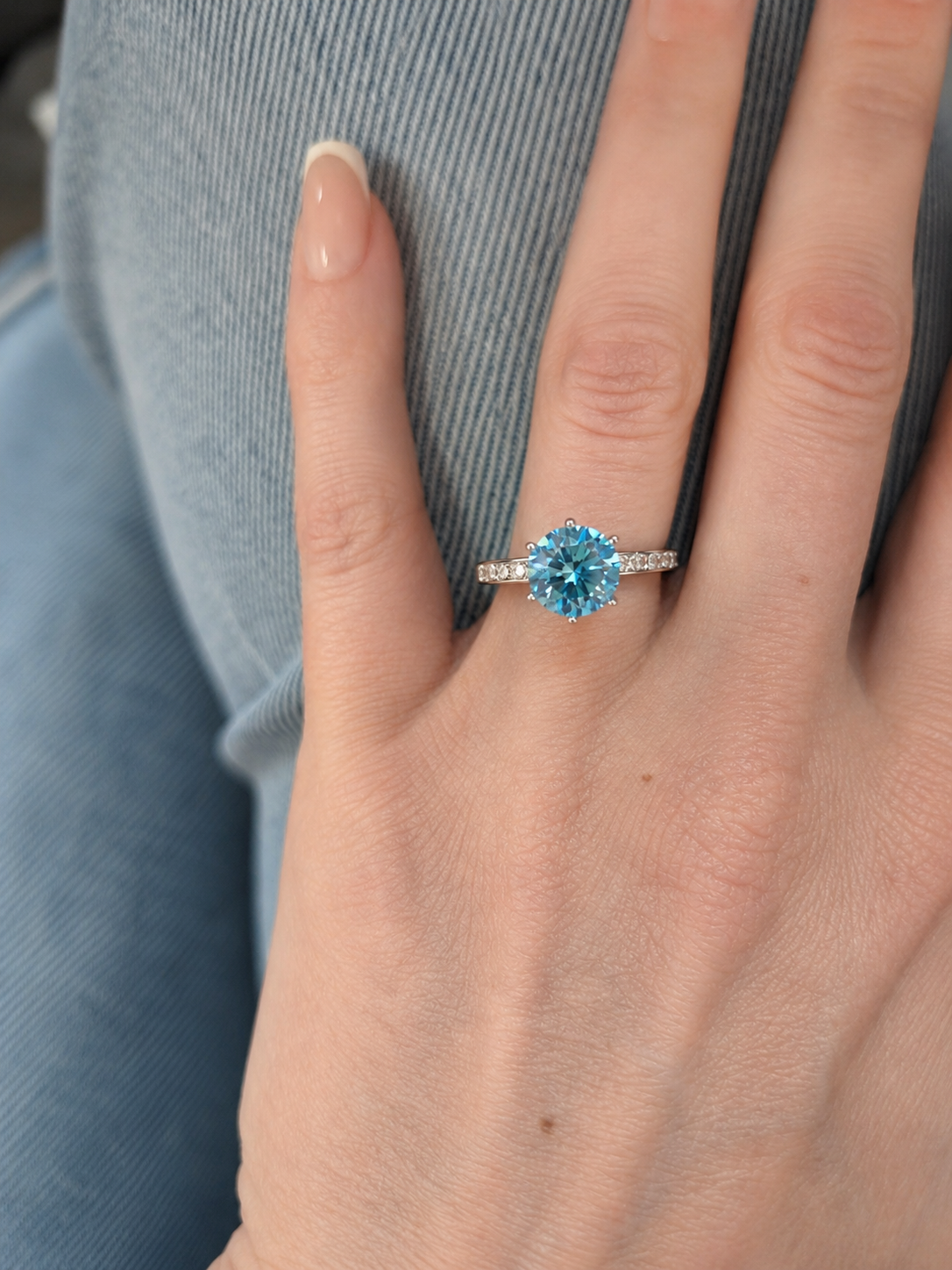 Living Waters Moissanite Ring