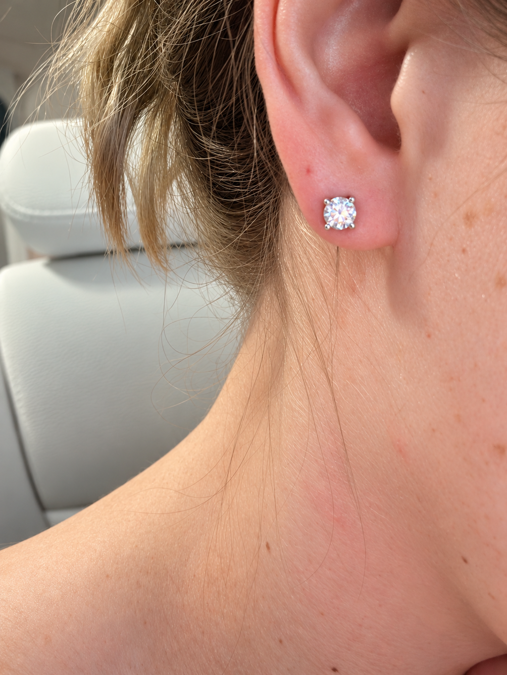 The Victoria Moissanite Studs