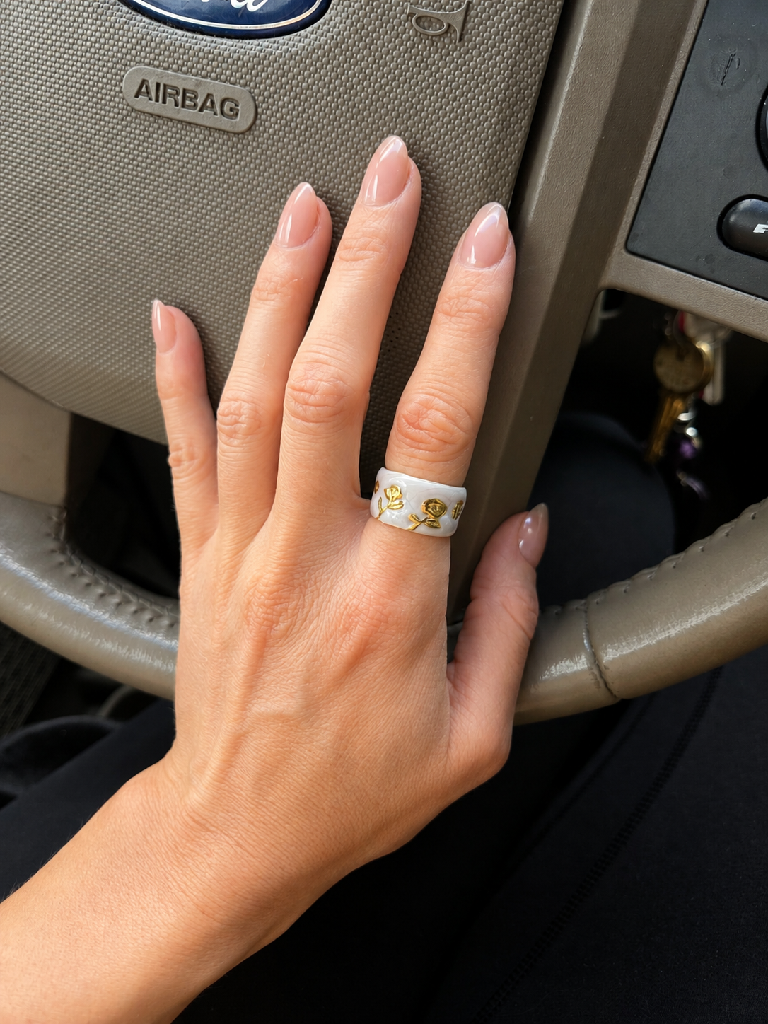 Wild Child Enamel Cuff Ring